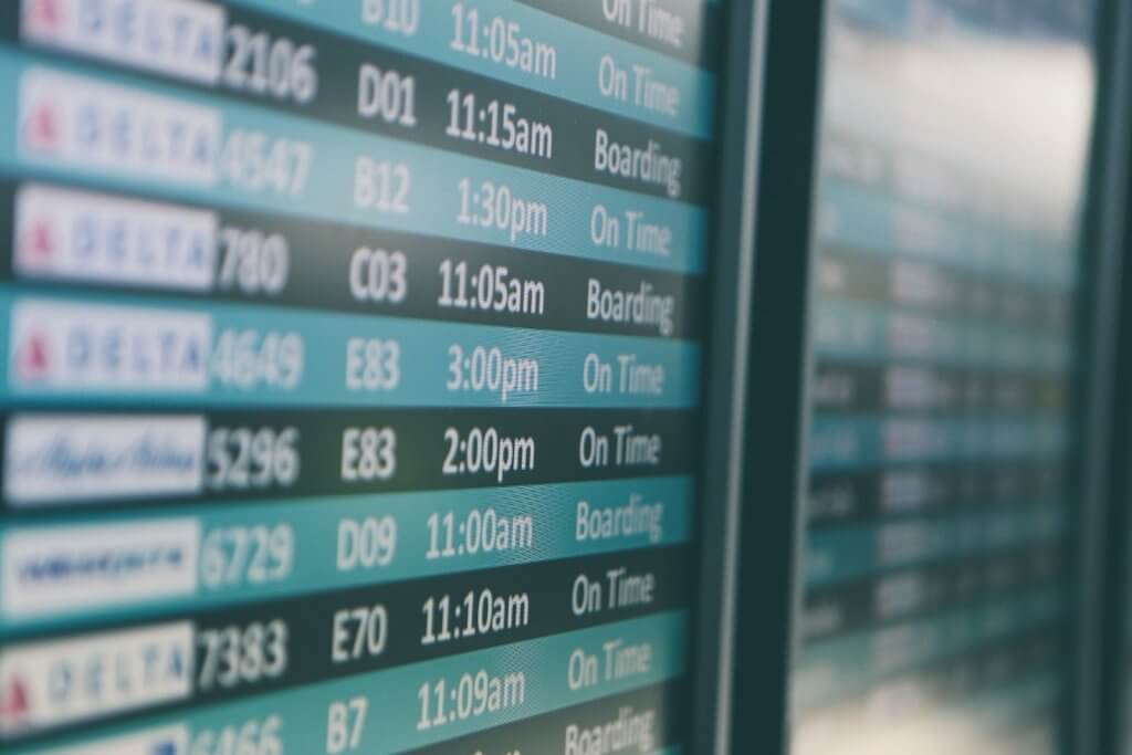 Airport Flight Arrival Departure Display