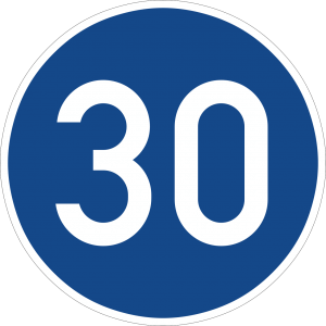 Germany start minimum speed limit