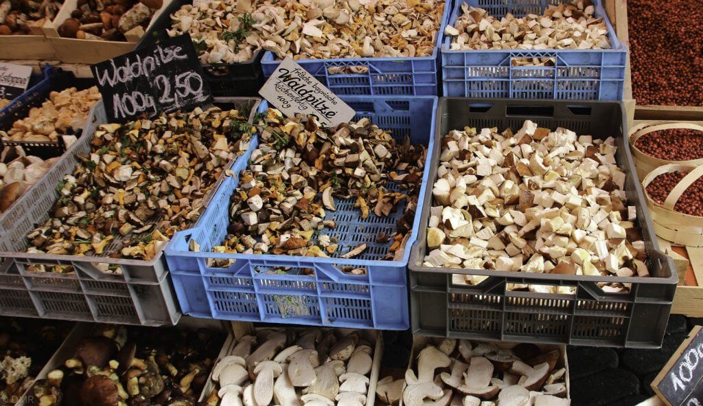 Germany market mushrooms