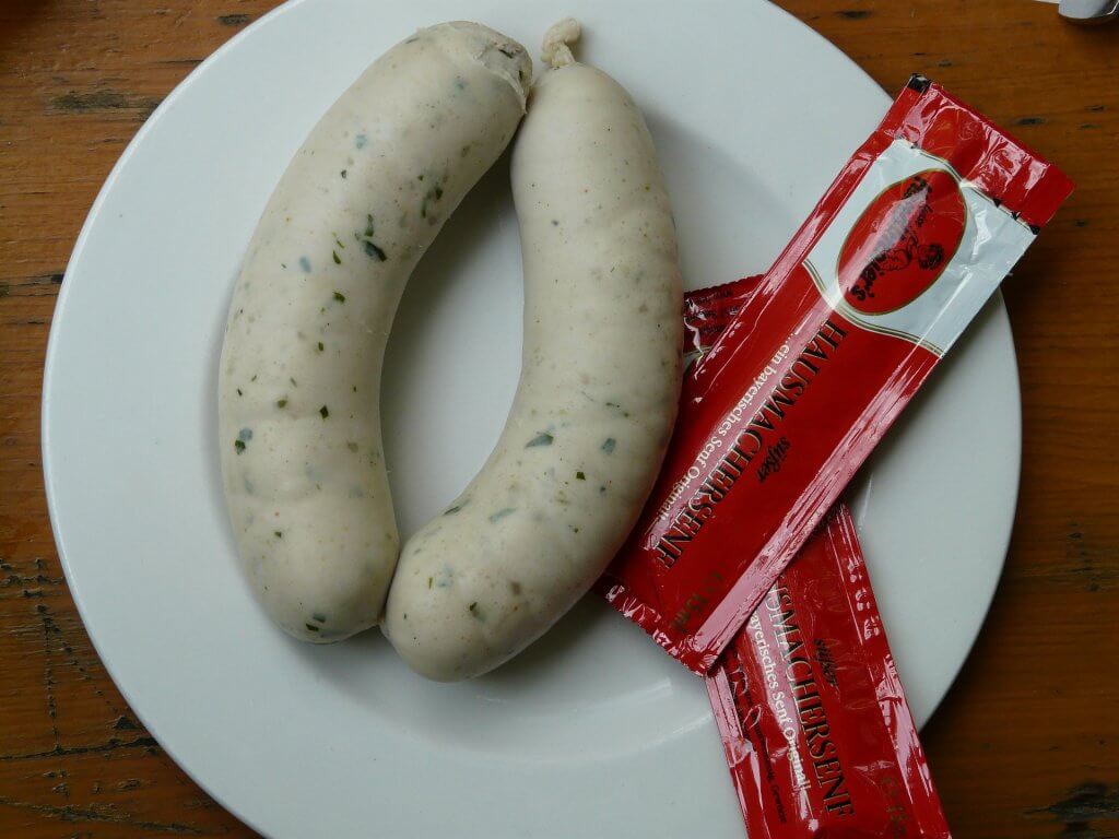 Germany Munich Weißwurst white sausage