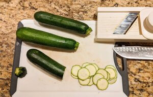 marinated zucchini recipe zucchini sliced with mandoline