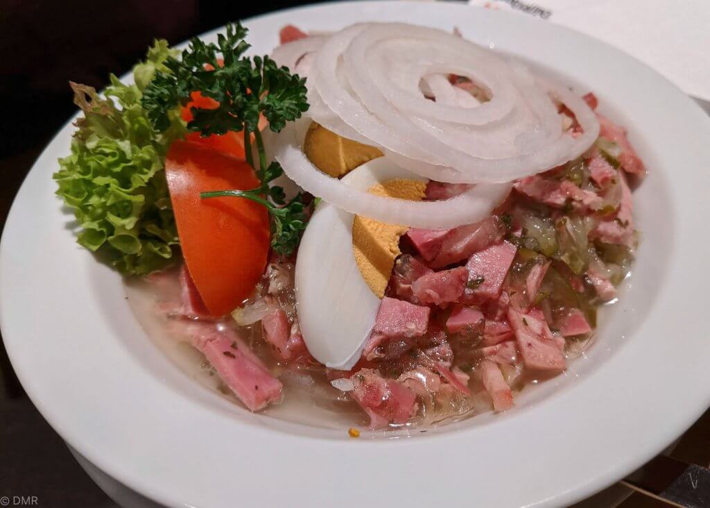 Germany Dusseldorf Sültze and wurstsalat