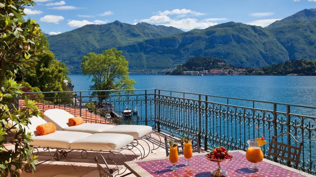 Grand Hotel Tremezzo balcony Lake Como, Italy