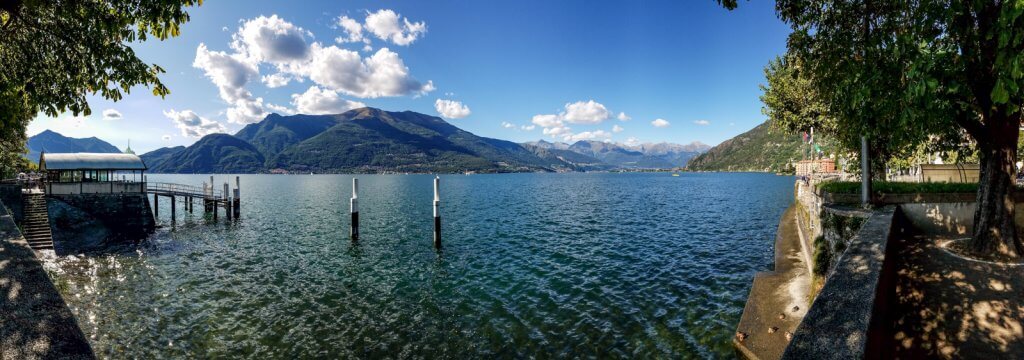 Lake Como Bellano lake view