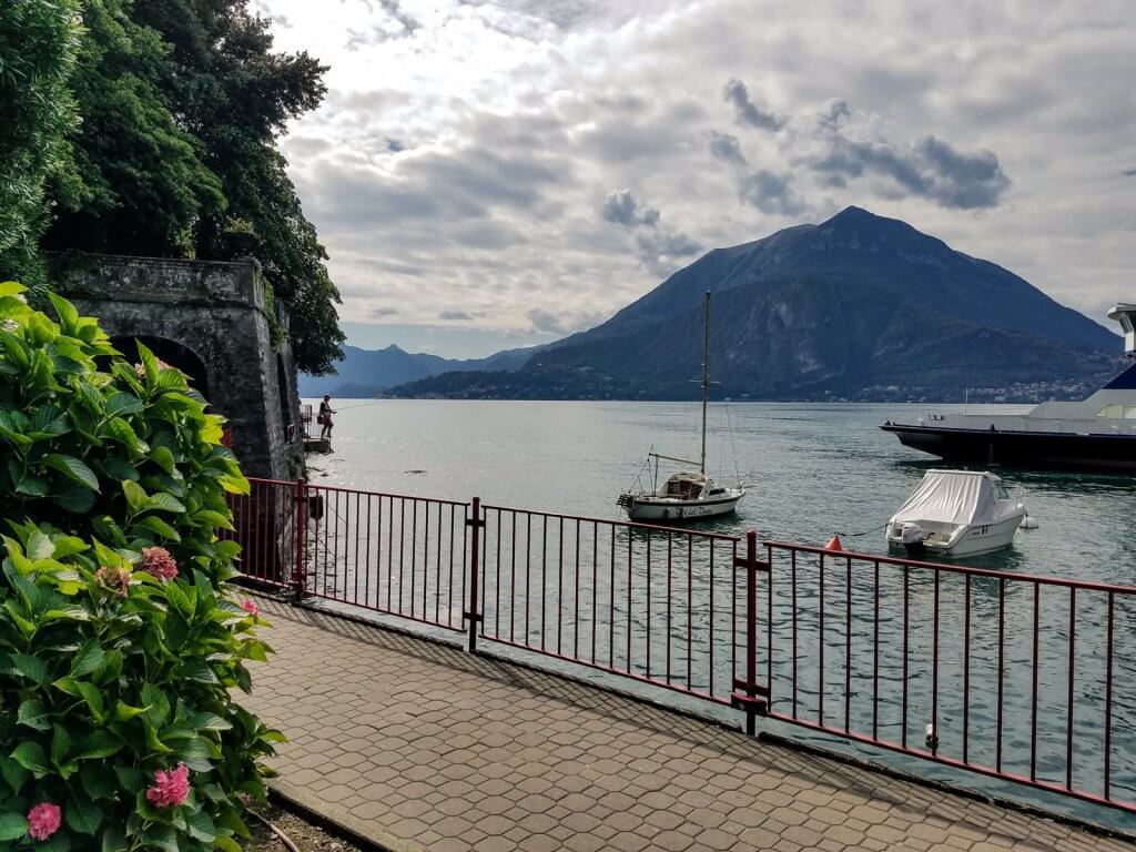 Lake Como Italy Varenna boats walkway