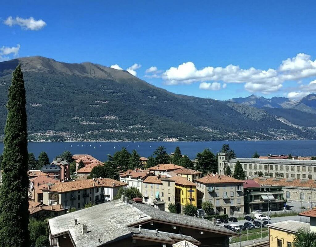 Lake Como Bellano view from above