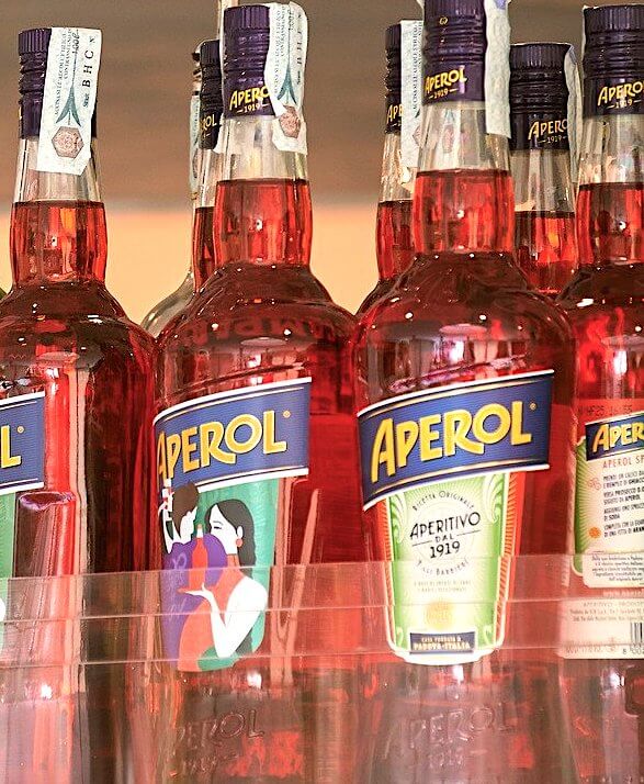 Aperol bottles