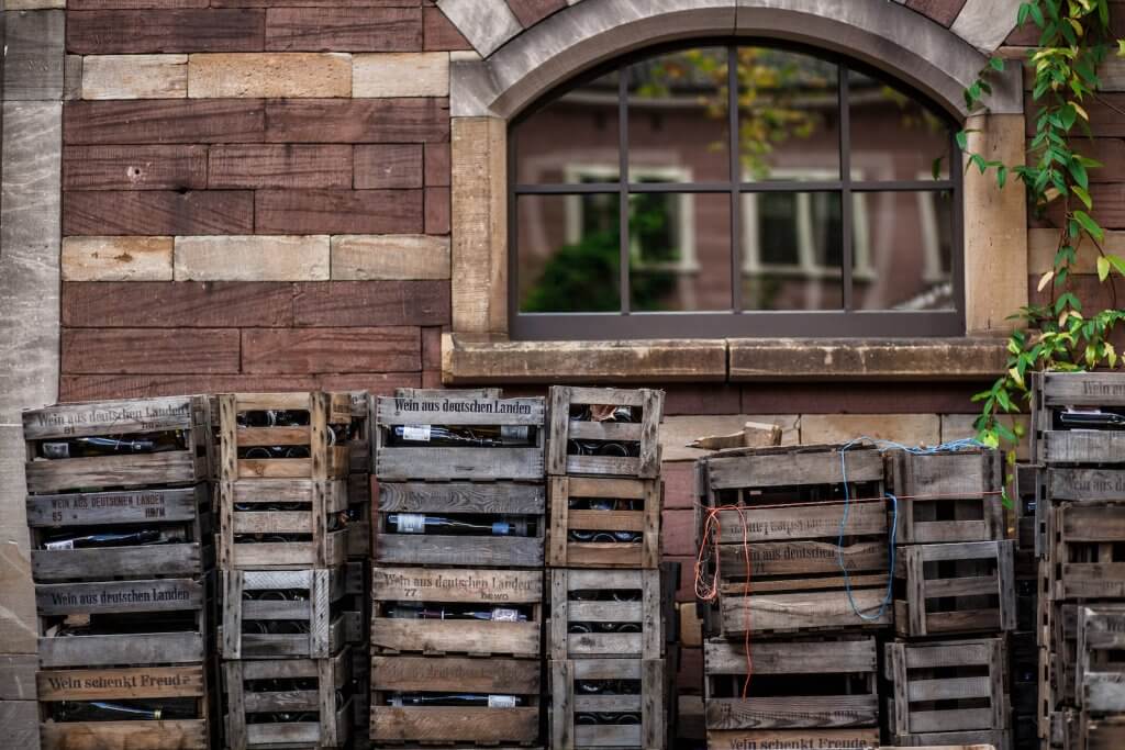 wooden wine crates